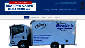 What Beattyscarpetcleanersinc.com website looked like in 2020 (3 years ago)