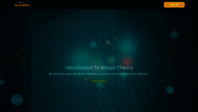 What Bitcoinsv.academy website looked like in 2020 (3 years ago)