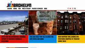 What Brokelyn.com website looked like in 2020 (3 years ago)