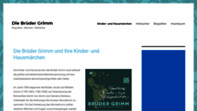 What Brueder-grimm.net website looked like in 2020 (3 years ago)