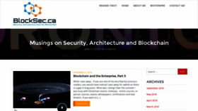 What Blocksec.ca website looked like in 2020 (3 years ago)