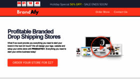 What Brandafy.com website looked like in 2020 (3 years ago)