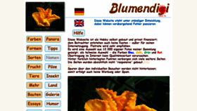 What Blumendigi.com website looked like in 2020 (3 years ago)