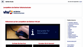 What Berliner-vhs.de website looked like in 2020 (3 years ago)