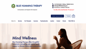 What Bluehummingtherapy.org website looked like in 2020 (3 years ago)