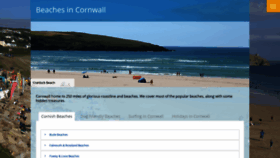 What Beachesincornwall.co.uk website looked like in 2020 (4 years ago)
