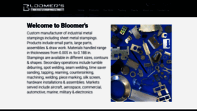 What Bloomersmetal.com website looked like in 2020 (3 years ago)