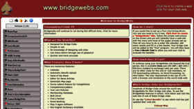 What Bridgewebs.com website looked like in 2020 (3 years ago)