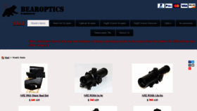 What Bearoptics.com website looked like in 2020 (3 years ago)