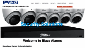 What Blazealarms.com website looked like in 2020 (3 years ago)