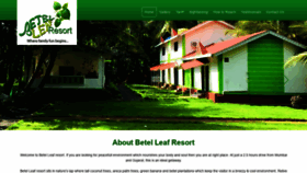What Betelleafresort.com website looked like in 2020 (3 years ago)