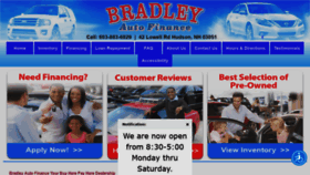 What Bradleymotors.com website looked like in 2020 (3 years ago)
