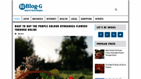 What Blog-g.com website looked like in 2020 (3 years ago)