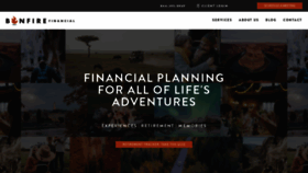 What Bonfirefinancial.com website looked like in 2020 (3 years ago)
