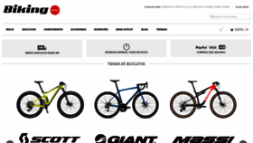 What Bikingpoint.es website looked like in 2020 (3 years ago)
