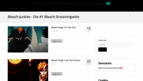 What Bleach-junkies.com website looked like in 2020 (3 years ago)