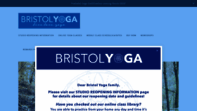 What Bristolyogacenter.com website looked like in 2020 (3 years ago)