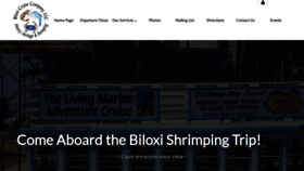 What Biloxishrimpingtrip.com website looked like in 2020 (3 years ago)