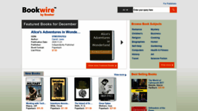 What Bookwire.com website looked like in 2020 (3 years ago)