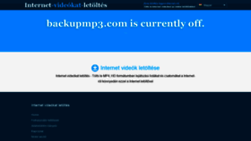 What Backupmp3.com website looked like in 2021 (3 years ago)