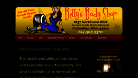 What Bettysbodyshop.com website looked like in 2021 (3 years ago)