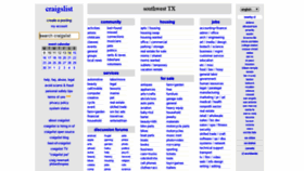 What Bigbend.craigslist.org website looked like in 2021 (3 years ago)