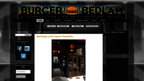 What Burgerbedlamnyc.com website looked like in 2021 (3 years ago)