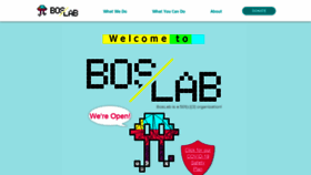 What Boslab.org website looked like in 2021 (3 years ago)