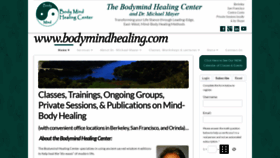 What Bodymindhealing.com website looked like in 2021 (3 years ago)
