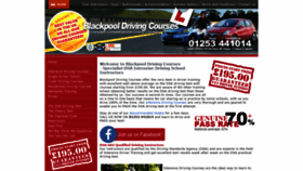 What Blackpooldrivingcourses.co.uk website looked like in 2021 (3 years ago)