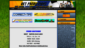 What Bet-predictions.com website looked like in 2021 (3 years ago)