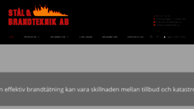 What Brandteknikab.se website looked like in 2021 (3 years ago)