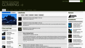 What Bcclimbing.com website looked like in 2021 (5 years ago)