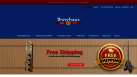 What Brewhaus.com website looked like in 2021 (3 years ago)