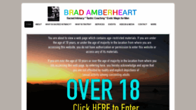 What Bradamberheart.com website looked like in 2021 (3 years ago)
