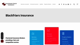 What Blackfriarsinsurance.co.uk website looked like in 2021 (3 years ago)