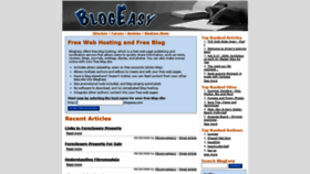 What Blogeasy.com website looked like in 2021 (3 years ago)