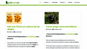 What Bionaturex.es website looked like in 2021 (3 years ago)