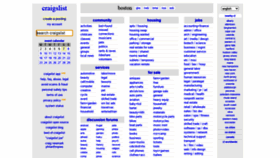 What Boston.craigslist.org website looked like in 2021 (3 years ago)