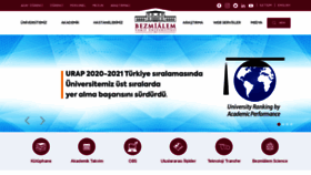 What Bezmialem.edu.tr website looked like in 2021 (3 years ago)