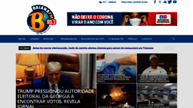 What Baianafm.com.br website looked like in 2021 (3 years ago)