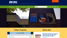 What Bronxhouse.org website looked like in 2021 (3 years ago)