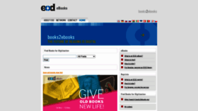 What Books2ebooks.eu website looked like in 2021 (4 years ago)