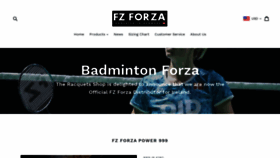 What Badmintonforza.co.uk website looked like in 2021 (3 years ago)