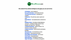 What Boredhumans.com website looked like in 2021 (3 years ago)
