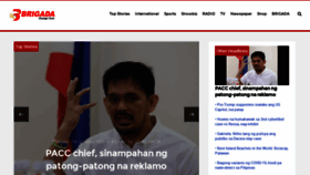 What Brigadanews.ph website looked like in 2021 (3 years ago)