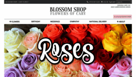 What Blossomshopraleigh.com website looked like in 2021 (3 years ago)