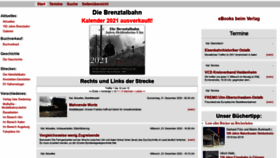 What Brenzbahn.de website looked like in 2021 (3 years ago)