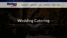 What Baxterscatering.co.nz website looked like in 2021 (3 years ago)