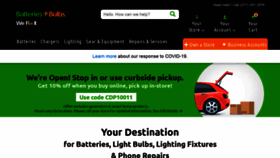 What Batteriesplus.com website looked like in 2021 (3 years ago)